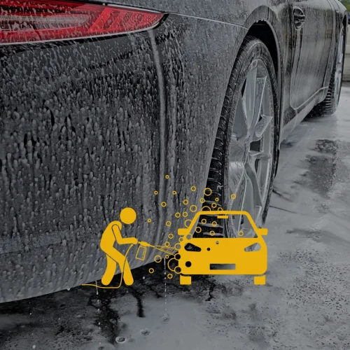 Autowaschen per Hand mit icon Autowaschen per Hand mit icon