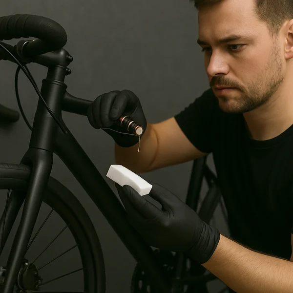 Reinigung und Vorbereitung Fahrrad Keramikversiegelung