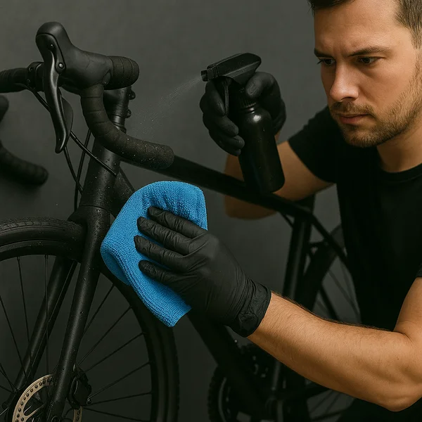 Reinigung und Vorbereitung Fahrrad Keramikversiegelung